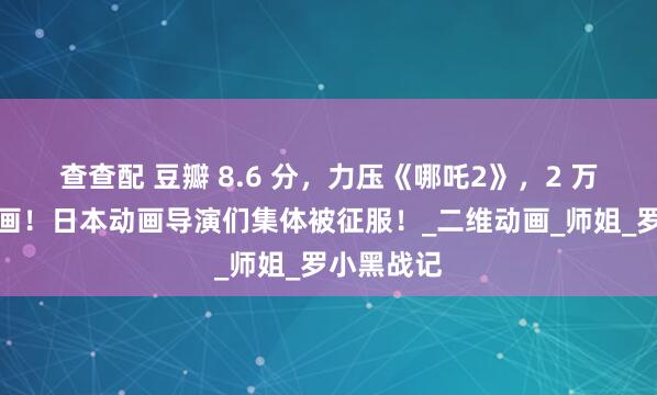 查查配 豆瓣 8.6 分，力压《哪吒2》，2 万张手绘原画！日本动画导演们集体被征服！_二维动画_师姐_罗小黑战记